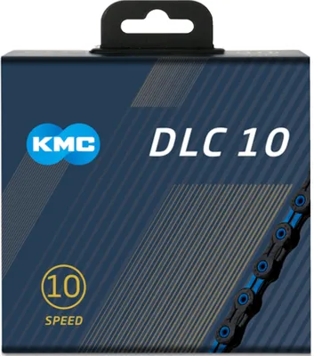Zdjęcie produktu dla KMC X-10 SL DLC Super Light 116 ogniw 10-biegowa czarna/niebieska