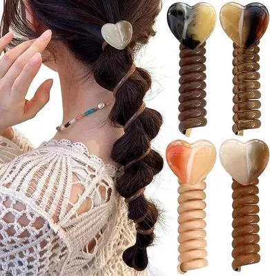 Immagine prodotto di Elastici per capelli spessi - 4 pezzi - Elastici per capelli per bambine