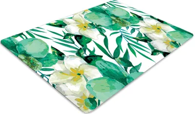 Obrázek produktu pro Podložka pod kancelářskou židli 120 cm x 90 cm podložka pod kancelářskou židli - pastelové květy