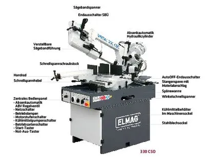 Produktbild von Elmag MACC Metall-Bandsägemaschine, 78507