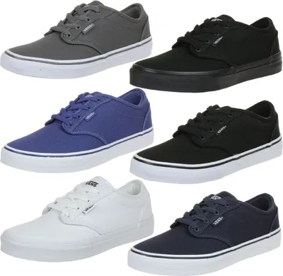 Produktbild von Vans YT Atwood Kinder Skateboard Sneaker, Schwarz/Weiss, Gr. 38, Canvas, VN000KI51871