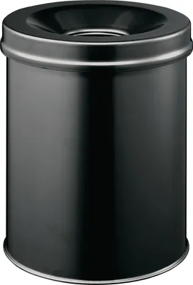 Image de Durable 3305 01 Corbeille à papier Safe ronde 15 litres, noir