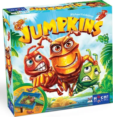 Produktbild von HUCH! Jumpkins Würfel-Schießspiel Geschicklichkeitsspiel für Kinder