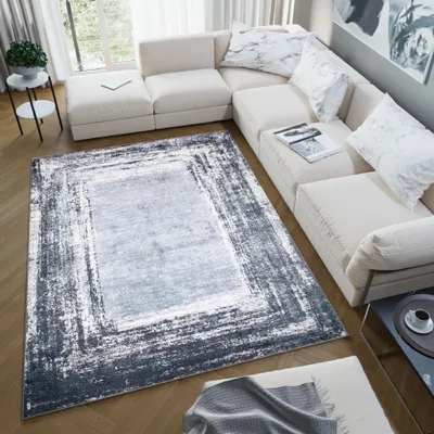 Immagine prodotto di Tappeto Tapiso TOSCANA Moderno Grigio Blu Soggiorno OEKO-TEX 140 x 200 cm