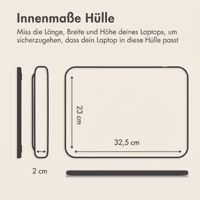 Produktbild von imoshion Laptop-Hülle mit Tasche, 14 Zoll - Laptop-Schutzhülle - Zartrosa
