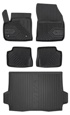 Produktbild von Gummimatten + Kofferraumwanne für Alfa Romeo Junior Elettrica 2024- (SUV/Crossover, oberer Ladeboden) – Schwarz, passgenau – Wielganizator