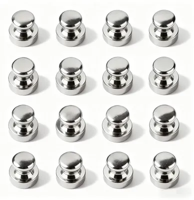 Produktbild von Starke Neodym-Magnete – 16 Mini-Magnete für Kühlschrank, Pinnwand, Whiteboard, Büro, Metall