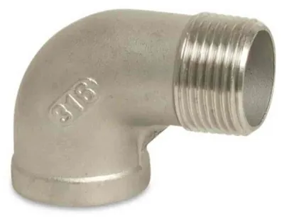 Immagine prodotto di Gomito Filettato Acciaio Inox 90° 3/8" IG x 3/8" AG