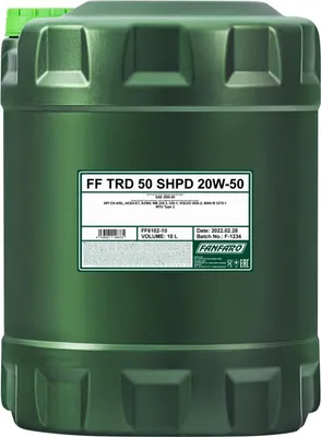 Produktbild von FANFARO SHPD TRD 50 für 20W-50 10 Liter Motoröl Motorenöl Mineralisch MAN M 3275 228.3 229.1 MTU-2 VDS-2 Öl