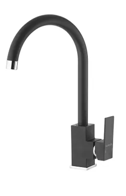 Zdjęcie produktu dla Bateria łazienkowa Alveus Santo G91, jednouchwytowa, wykończenie Carbon Black