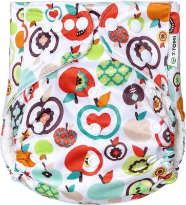 Produktbild von T-TOMI Fruits Taschenwindel mit Druckknöpfen