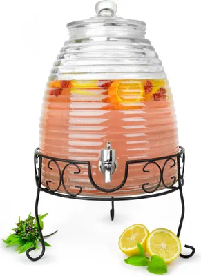 Produktbild von XXL Getränkespender 9 Liter mit Metall-Zapfhahn Wasserspender Saftspender Dispenser