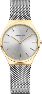 Produktbild von Damenarmbanduhr BERING 12131-034 in Silber, klassisch und schmuckvoll.