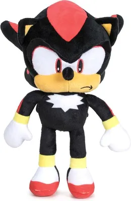 Produktbild von Sonic Shadow, 30 cm, weiches Plüschtier für Sammler und Kinder