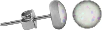 Produktbild von Chirurgenstahl Ohrstecker Glitterline Farbe - Aurora Borealis Größe - 10 mm