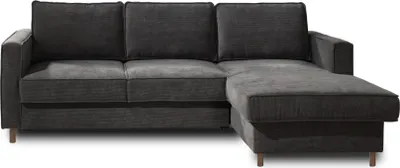 Produktbild von Best Mobilier Jake, Ecksofa, Grau, 4 Sitz(e), Jake, Samt, Holz