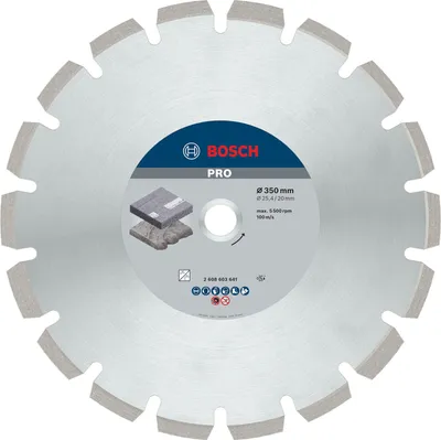 Zdjęcie produktu dla Tarcza diamentowa do asfaltu Bosch PRO, 350x20/2
