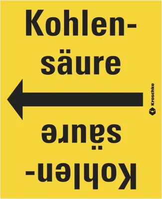 Produktbild von Dreifke® Rohrleitungsband Kohlensäure, praxisbewährt, ab Ø 50mm, gelb/schwarz...
