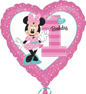 Obrázok produktu pre amscan MINNIE 1. narodeniny FOLIENBALLON FOLIENBALLON