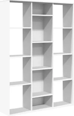 Obrázok produktu pre vidaXL Rozdeľovač izieb/skriňa na knihy biela 100x24x140 cm Materiál drevo