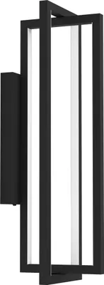 Produktbild von SIBERIA Wand-/Deckenleuchte Lampe Beleuchtung - L16 x H30 x AL19 cm - schwarz - 15,5W inkl. - IP20