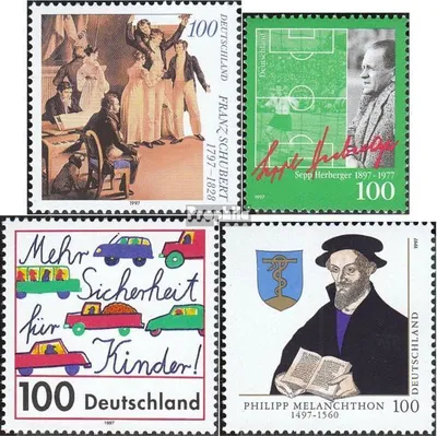 Produktbild von Briefmarken BRD (BR.Deutschland) 1997 Mi 1895,1896,1897,1902 (kompl.Ausg.) gestempelt 200.Geburtstag von Schubert