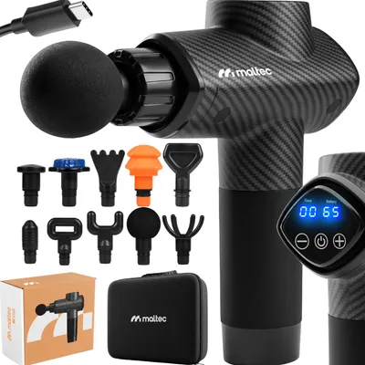 Produktbild von MalTec Massagepistole für Körper Rücken Bein Schulter Gun Massagegerät 10 Tipps LCD Bodybeat Prime