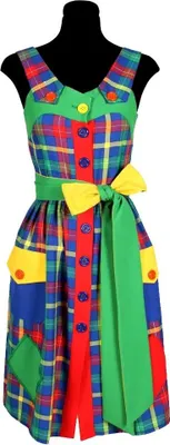 Produktbild von Kariertes Clownskleid - Clown Kostüm für Fasching Größe: S