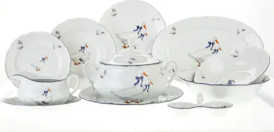 Image de Thun 1794 Service de table, oies, porcelaine tchèque, Constance, Thun, 25 d.