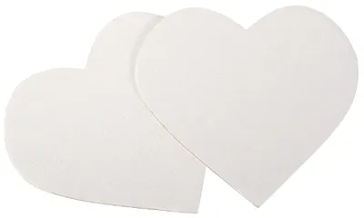 Produktbild von EDUPLAY 210230 Leinwandherzen, natur, 5-teilig (1 Set)