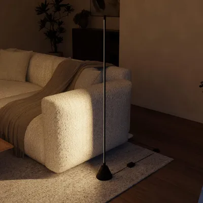 Produktbild von LUMIÈRE Design Movaro LED Stehleuchte dimmbar Smart Home Fernbedienung Schwarz