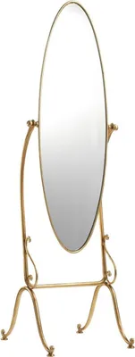 Immagine prodotto di Casa Padrino Specchio in stile liberty oro - Specchio ovale per camera da letto - Mobili da camera da letto barocchi e liberty