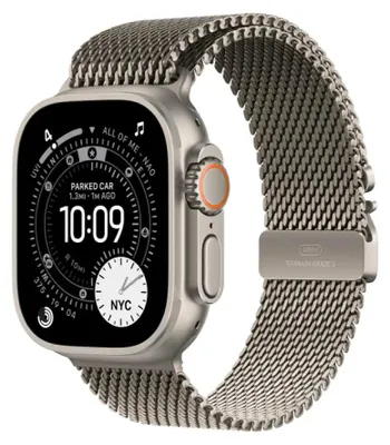 Produktbild von Apple Watch Ultra 3 Smartwatch 49mm Natural/Milanese L mf0e4, 1.98