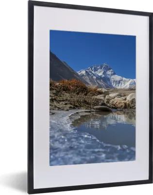 Produktbild von MuchoWow® MuchoWow® Gerahmtes Poster Everest (Basislager) in Tibet 30x40 cm - Poster mit zchwarzem Bilderrahmen - Wandposter Schlafzimmer
