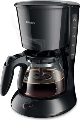 Produktbild von Philips Daily Collection Kaffeemaschine mit Glaskanne, spülmaschinengeeignete Teile, 0,6 l, schwarz (HD7461/20)