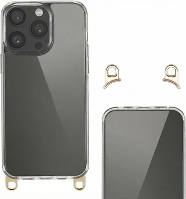 Produktbild von Selencia Backcover mit abnehmbaren Haken iPhone 15 Pro Max - Transparent