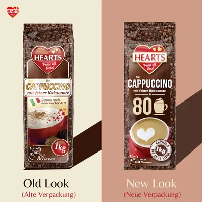 Produktbild von Hearts Cappuccino mit feiner Kakaonote 1 kg