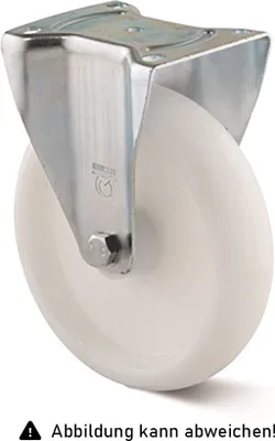 Produktbild von Rollcart Polyamid- Bockrolle Ø150x43mm 350kg Tragkraft