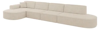 Produktbild von ALTDECOR Ecksofa in L-Form MARI-L3 - 413x171x79,5 cm Beige - Corner Sofa Bett Eckcouch Couch Wohnlandschaft Cauchsofa