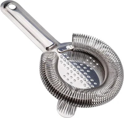 Productafbeelding van Cocktailzeef - Bar accessoire - Dranken zeven - Roestvrij staal - 10 x 16 cm - Zilver