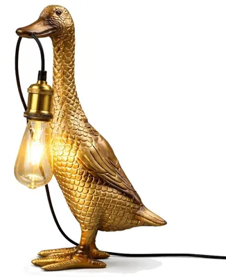 Produktbild von Werner Voß Tischleuchte Ente Son of a Duck Gold