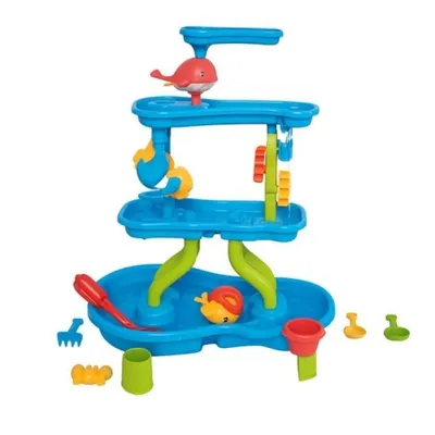 Produktbild von Wassertisch Spritzturm - Garten Spielzeug Wasser - Wassertisch Garten - Wasserspieltisch outdoor - Wasser Spieltisch - Wasserspieltisch