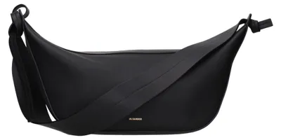 Image de Jil Sander Knot noir, sac à bandoulière cuir, zip, nœuds