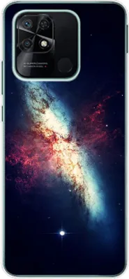 Produktbild von König Design Hülle kompatibel mit Xiaomi Redmi 10C Kunststoff Soft Handyhülle - Handy Case Galaxie