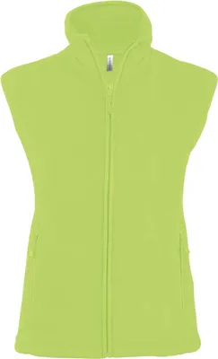 Produktbild von Kariban Damen Fleece Jacke Weste Micro Fleece-Weste Bodywarmer Fleece, Größe:XS, Farbe:Lime