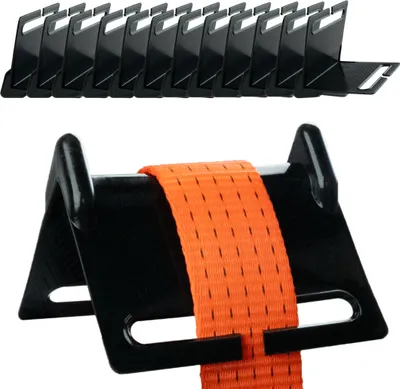 Produktbild von Kantenschutz Spanngurte 12er Set für Gurte von 2,5-10cm Breite | Kantenschoner Zurrgurt | Kantenschutzwinkel Gurt | Profi-Kantenschoner | Kantenschutz Transport
