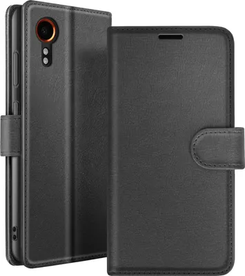 Obrázok produktu pre Zanaé, peňaženkové puzdro Galaxy XCover 7 so stojanom s magnetickým zatváraním, čierne