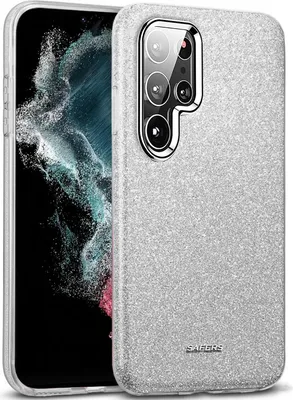 Produktbild von Handy Case für Samsung Galaxy S22 Ultra Hülle Glitzer Cover TPU Schutzhülle, Silber