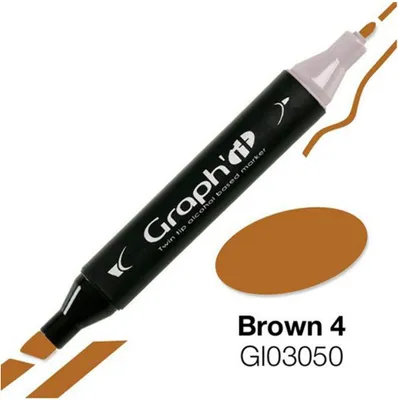 Produktbild von Graph'It Marker mit Doppelspitze - Braun 4