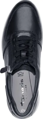 Produktbild von Tamaris Damen Sneaker Leder Schnürung Reißverschluss Halbschuh 1-23711-42, Größe:42 EU, Farbe:Blau